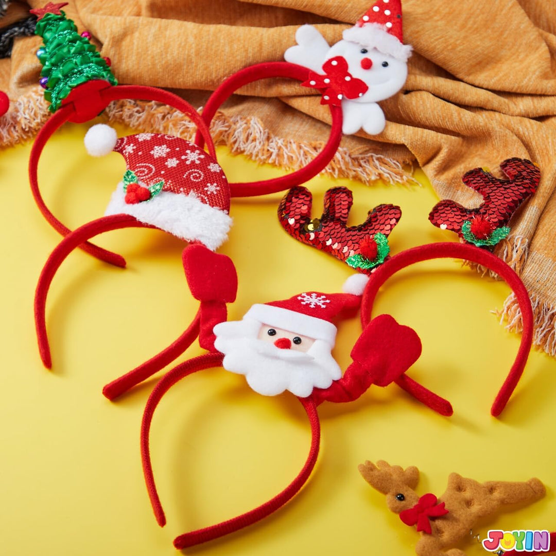 JOYIN Weihnachts-Stirnbänder, Kopfbedeckung, Zubehör für Damen, Herren, Kinder, Weihnachten, Partys,