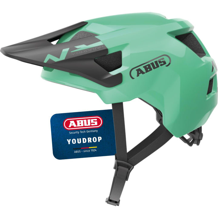 ABUS MTB-Helm YouDrop - Fahrradhelm für Kinder und Jugendliche - für den Alltag oder Touren im Gelän