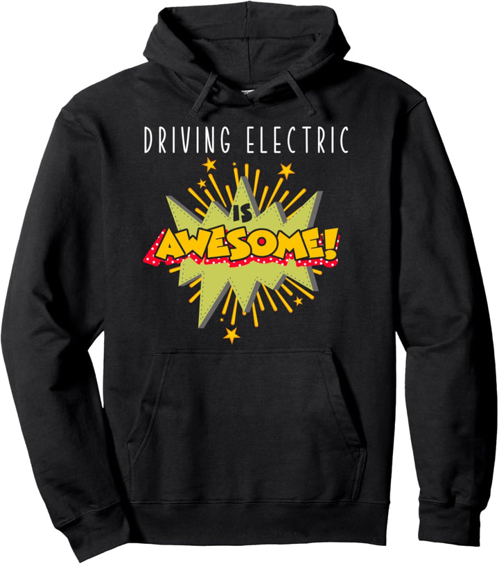 Elektroauto Auto Strom E-Auto Fahrzeug Fahren KFZ Geschenk Pullover Hoodie