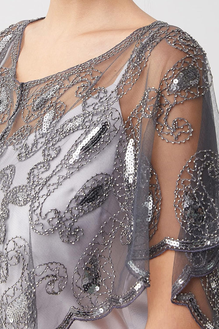 BABEYOND 1920er Jahre Retro Schal Umschlagtücher für Abendkleider Stola für Hochzeit Party Gatsby Ko