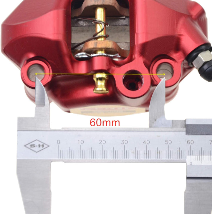 GOOFITMotorrad Hinterradbremssattel GP Crab Scheibenbremssattel Aluminium Adapter Ersatz für Pocketb