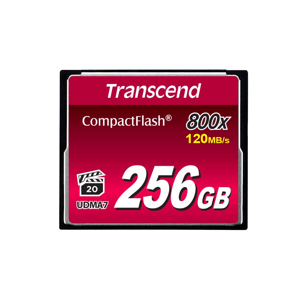 Transcend 256GB CompactFlash 800 Speicherkarte TS256GCF800 256GB CF800x, 256GB CF800x