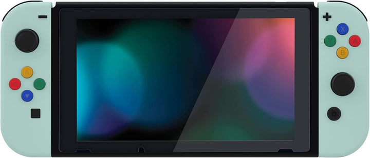 eXtremeRate Hülle Case für Nintendo Switch Joycon/Konsole, Rückgehäuse&Kickstand für Switch Console,