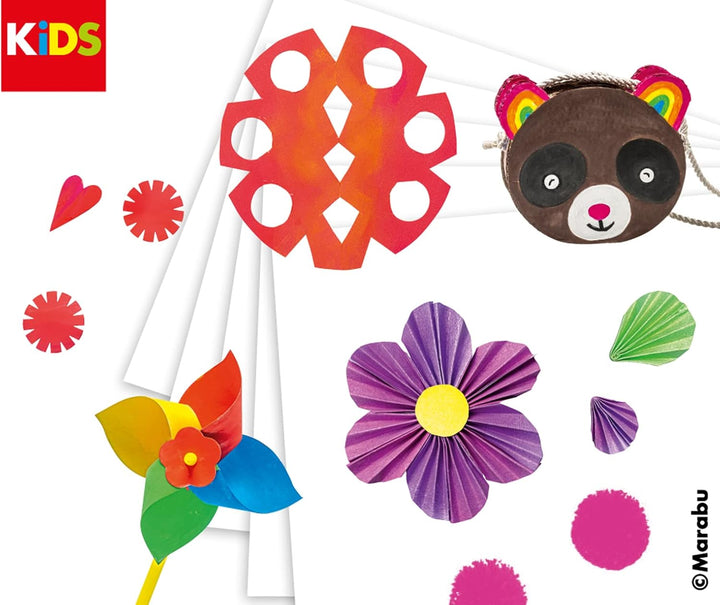Marabu KiDS Little Artist, Starter Box, Mal- und Bastelbox für Kinder ab 3 Jahren, inkl. 6 x 36 ml a