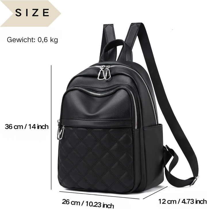 Suweir Rucksack Damen Klein Elegant Damenrucksack Kleiner Cityrucksack Tagesrucksack Wasserdicht Ruc