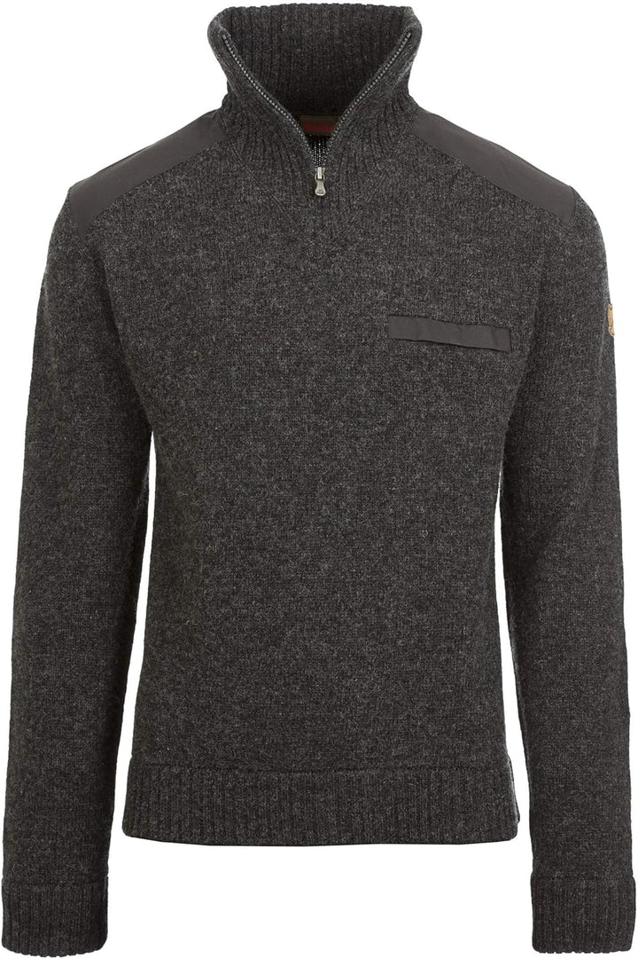 Fjallraven Herren Koster Sweater M Klassischer Pullover aus robuster Wolle XL Dark Grey, XL Dark Gre