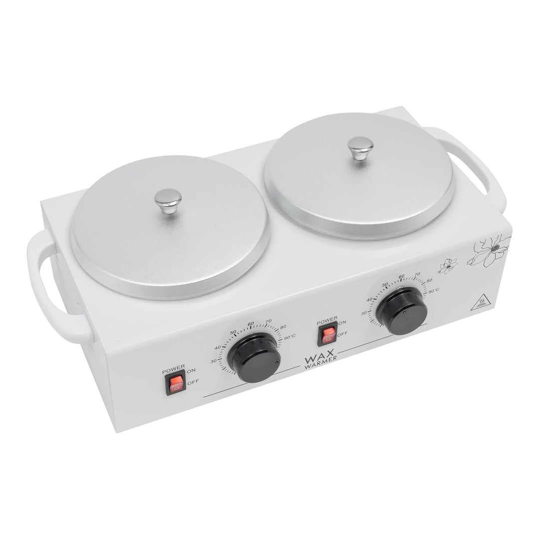 Waxing Set Doppeltopf Wax Maschine Wachs Haarentfernung Wachswärmer Wachsmaschine für Wellness-Salon