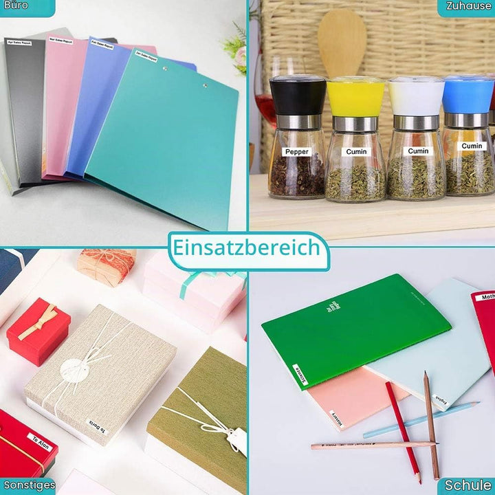 UniPlus 5x Kompatibel Schriftband Ersatz für Brother M-K231 MK231 12mm Nicht Laminiert Bänder für Br