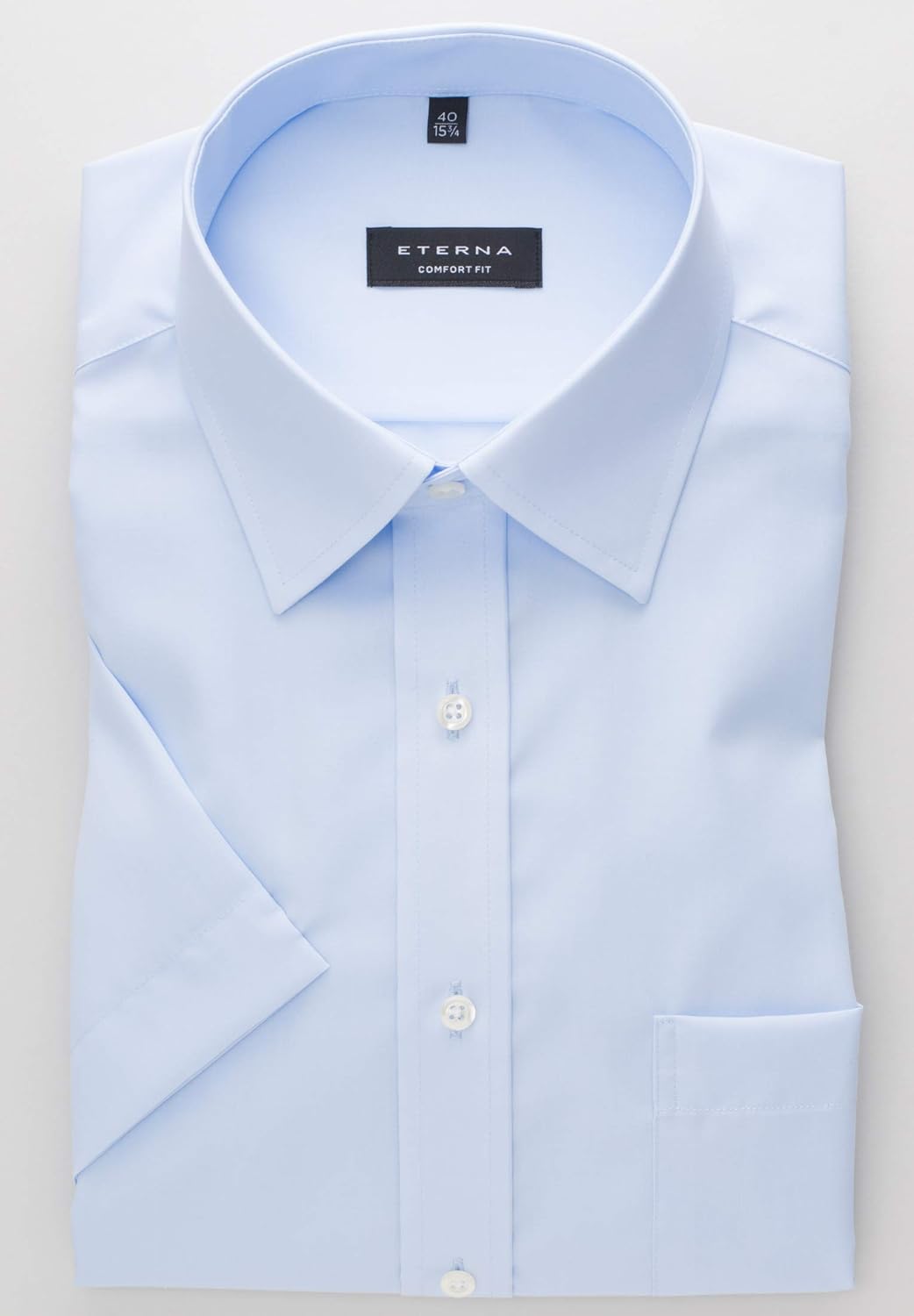 ETERNA Herren Businesshemd Comfort FIT 39 Hellblau, 39 Hellblau
