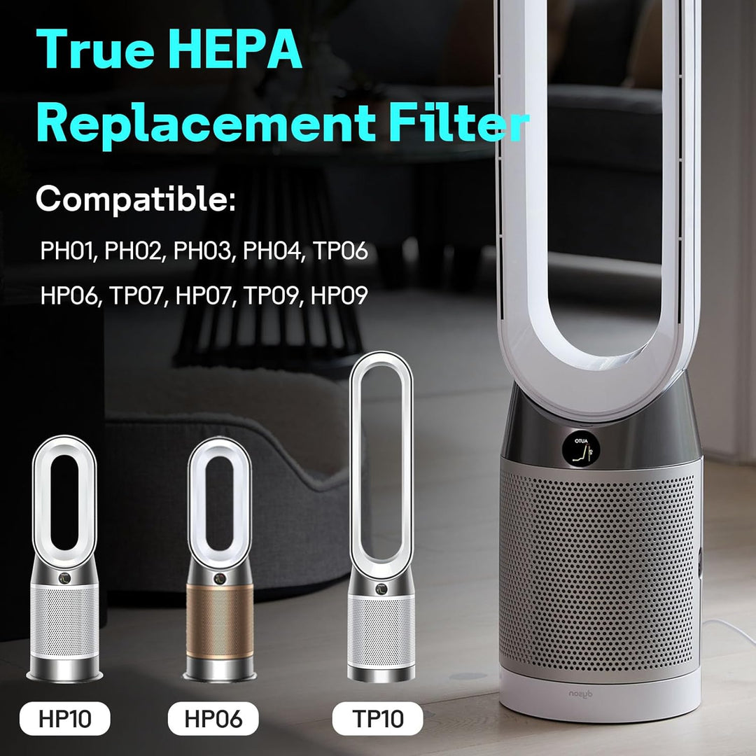 Leemone 360° Combi 2-in-1 HEPA+Carbon Ersatzfilter kompatibel mit Dyson TP06 HP06 PH02 PH01 PH03 PH0