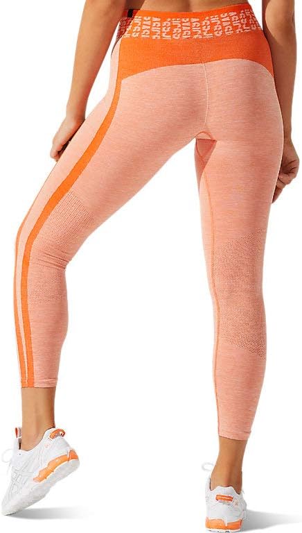 ASICS Collant sans coutures Femme Cropped Logo 17 Orange, 17 Orange