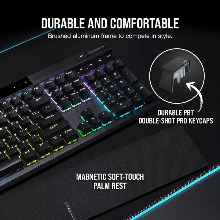 Corsair K70 RGB PRO Mechanical Gaming Keyboard, Backlit RGB LED, Cherry MX Red Keyswitches, Schwarz