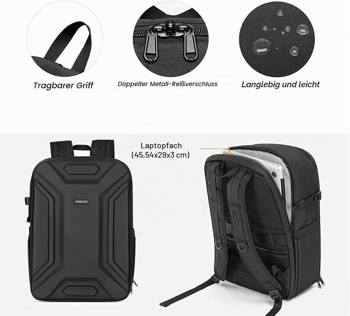 MOSISO Kamerarucksack Wasserdicht, Fotorucksack Gross mit 15,6 Zoll Laptophülle, Kamera Rucksack mit