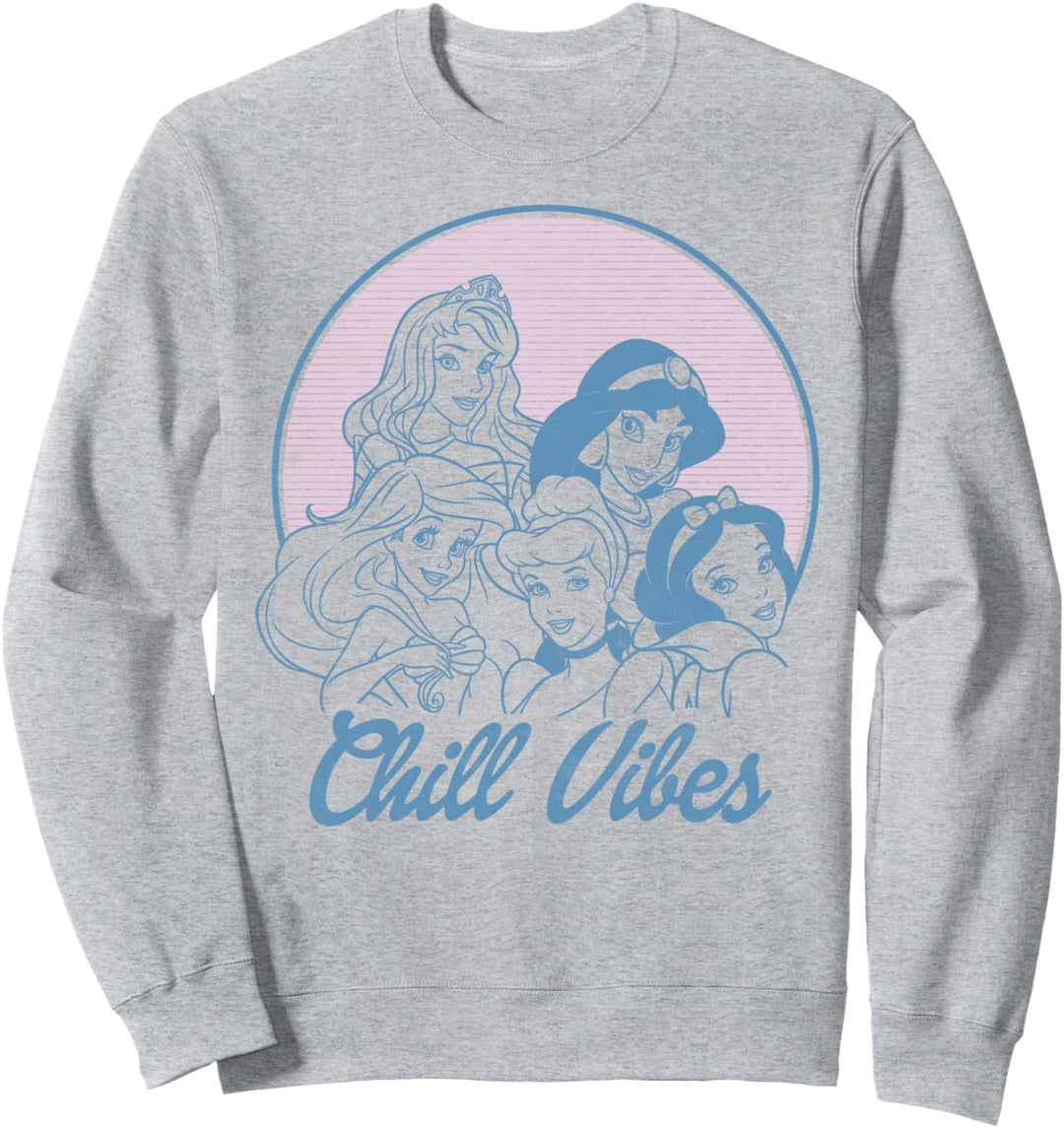 Disney Princess Retro Group Shot Chill Vibes Sweatshirt