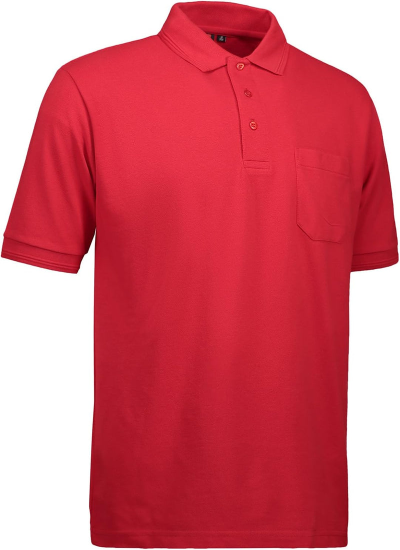 Pionier 41075-S Poloshirt "320 Pro Wear" mit Tasche Grösse in Rot, S