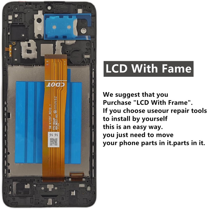Für Samsung Galaxy A12 Bildschirm mit Rahmen für Samsung a12 a125u Bildschirm Kit s125dl a125a LCD D