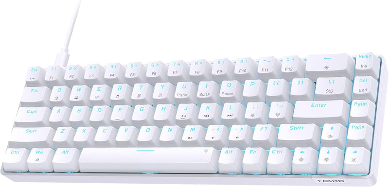 Dierya×TMKB T68se Gaming Mechanische Tastatur,60% Prozent Tastatur mit Brown Tactile Switch,Ultra-Co