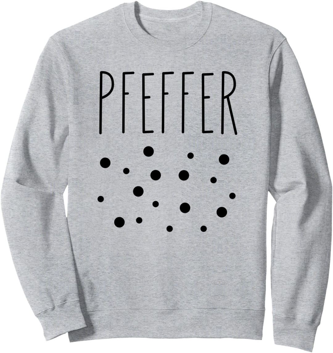 Pfeffer Kostüm, Karneval Fasching, Pfefferstreuer Paarkostüm Sweatshirt