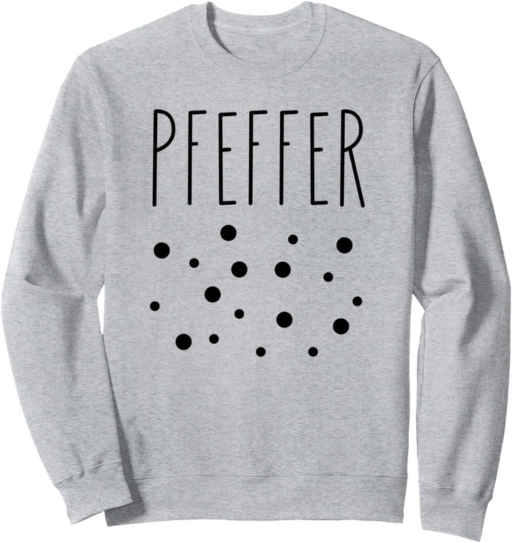 Pfeffer Kostüm, Karneval Fasching, Pfefferstreuer Paarkostüm Sweatshirt