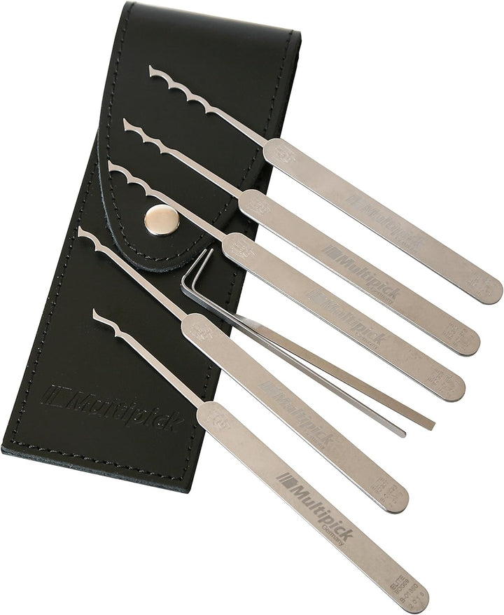 Multipick Profi Dietrich Set ELITE 7 BOGOTA Lockpicking Set 7 Teile aus hochwertigstem Federstahl in