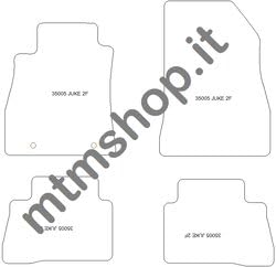 MDM fussmatten für Nissan Juke ab 06.2010- Passform wie Original aus Velours, Automatten mit Absatzs