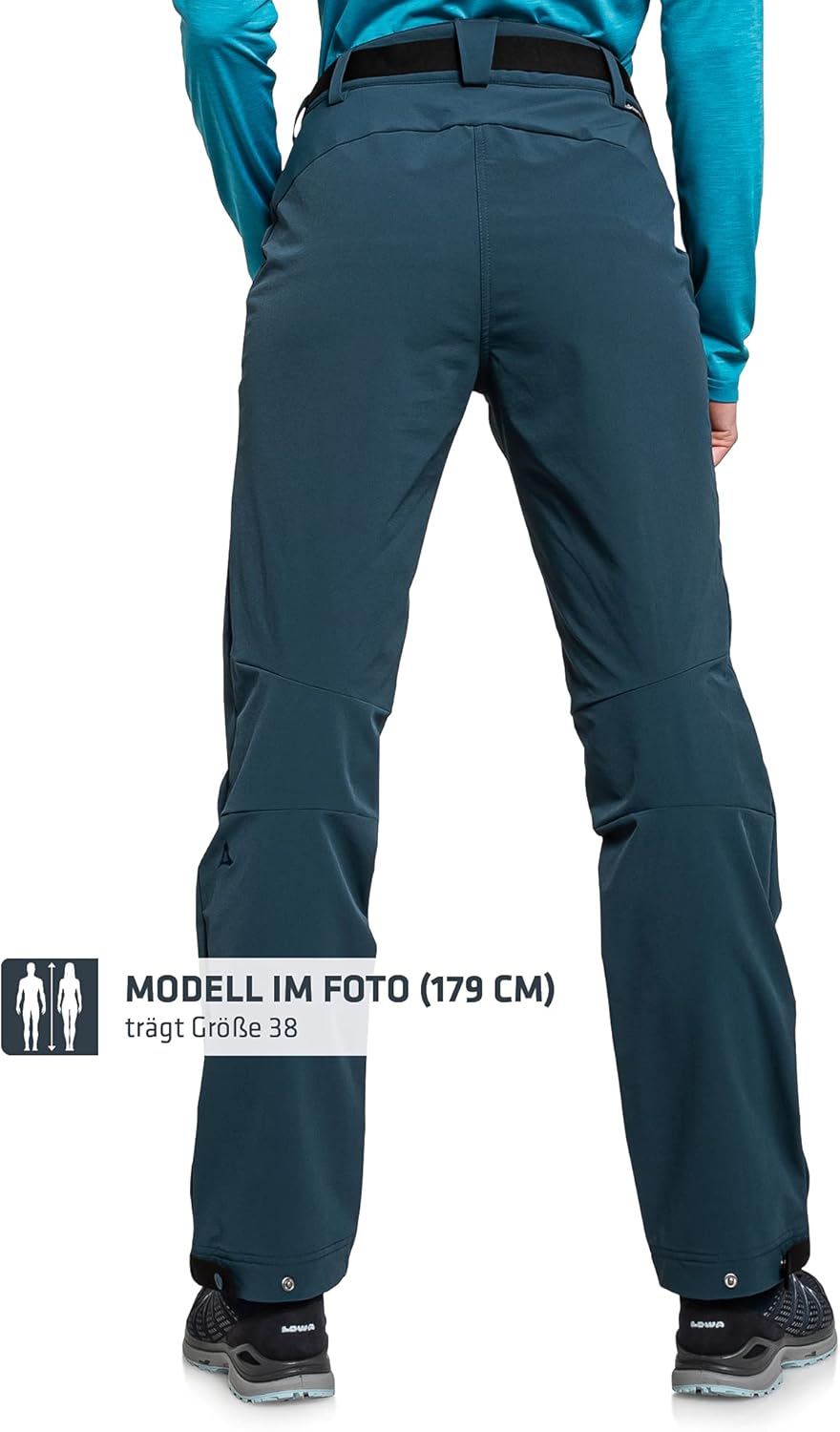 Schöffel Damen Pants Taibun L, funktionale Wanderhose, wasserabweisende und schnelltrocknende Outdoo