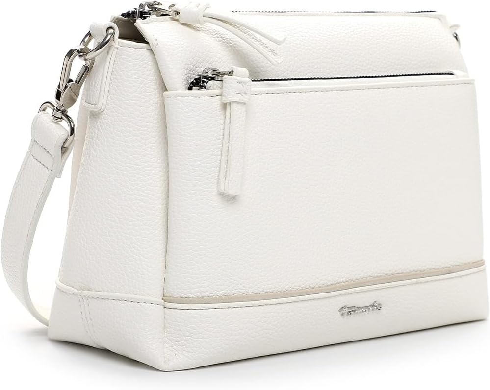Tamaris Umhängetasche TAS Kennia 34390 Damen Handtaschen Uni Weiss M, Weiss M