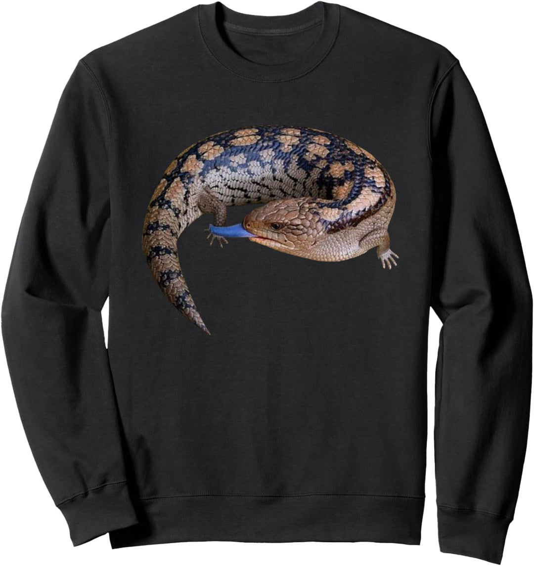 Blaue Zunge Skink Haustier Eidechse Sweatshirt