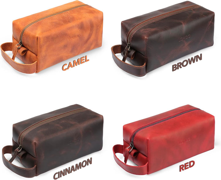 LONDO Reisetasche aus echtem Leder – Unisex Rosso, Rosso