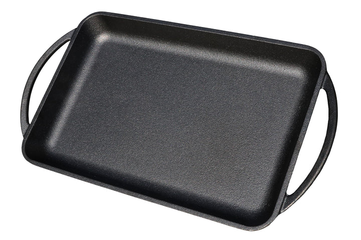 Grillplatte aus Gusseisen inkl. Silikonmatte - geeignet für Induktion, Gas, Ceran, Backofen, Grill u