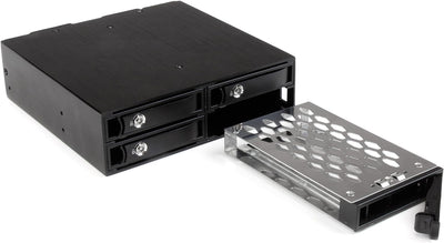 StarTech.com 4x Festplatten Wechselrahmen für 2,5 Zoll SATA / SAS Laufwerke - Mobile Rack Backplane