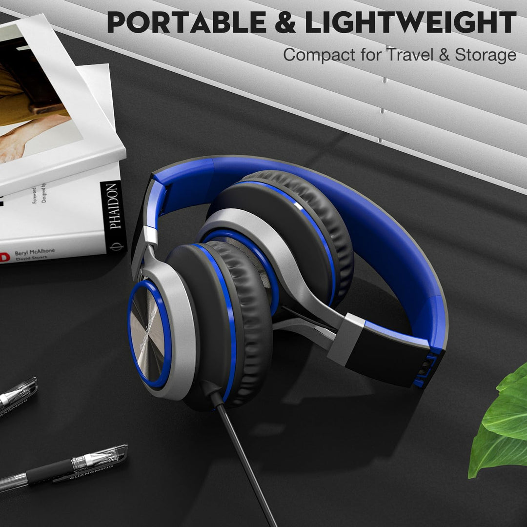 USB-C Kopfhörer mit Mikrofon und Lautstärkeregler, Over Ear Stereo Headsets für iPhone 15, 16 Pro, k
