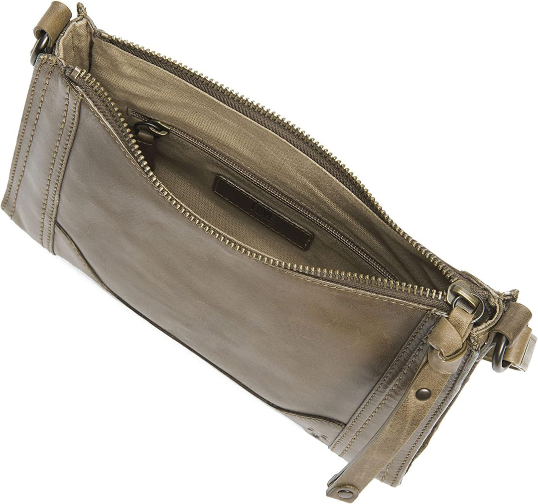 FRYE Damen Melissa Zip Crossbody Umhängetasche Khaki, Khaki