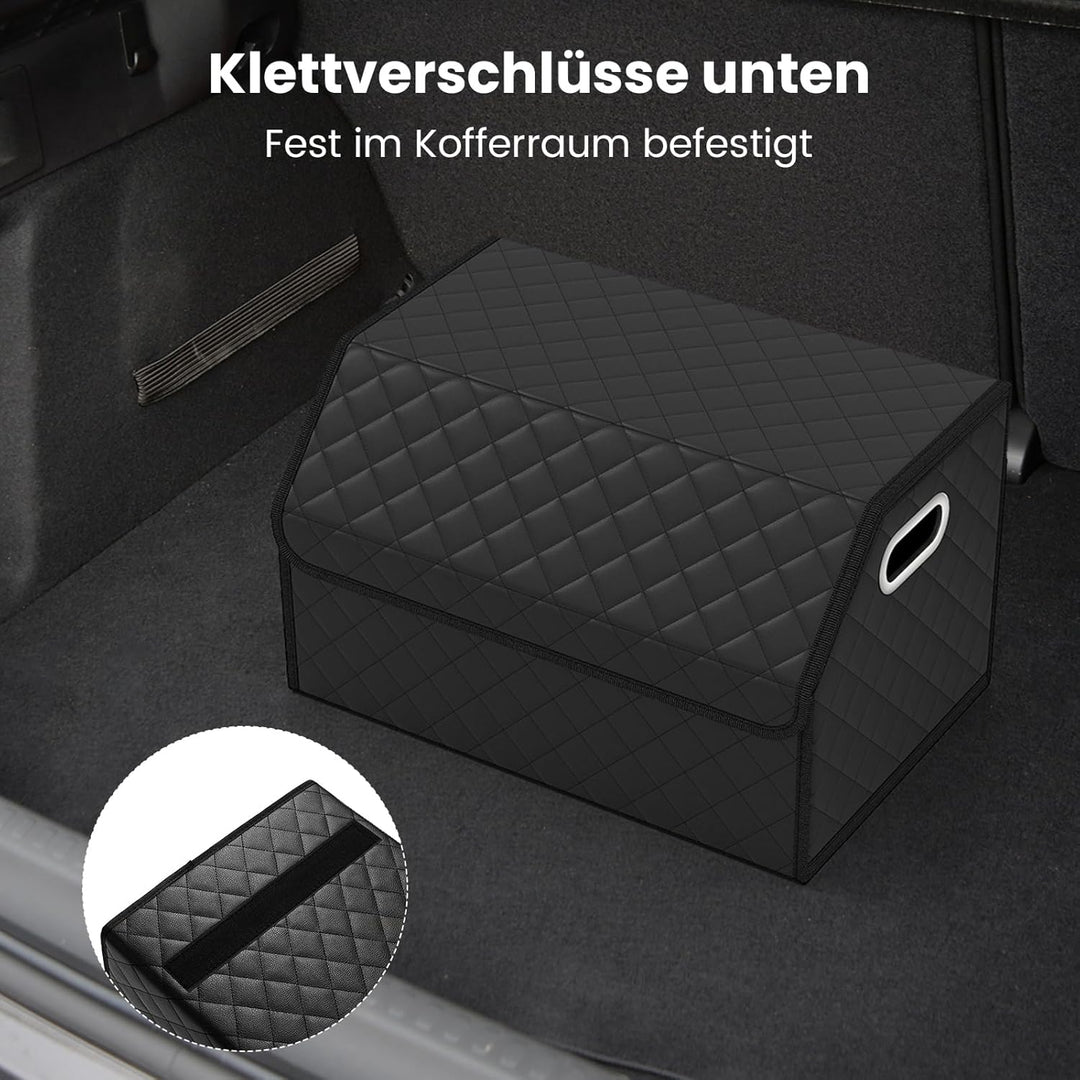 COSTWAY Auto Kofferraum mit Deckel, 35 L Kofferraum-Organizer faltbar, SUV Limousine Aufbewahrungsbo