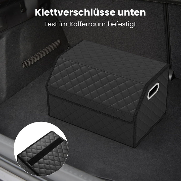 COSTWAY Auto Kofferraum mit Deckel, 35 L Kofferraum-Organizer faltbar, SUV Limousine Aufbewahrungsbo