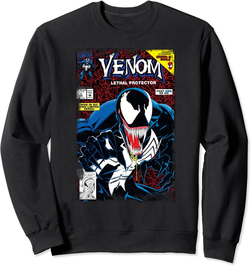 Marvel Venom Vintage Comic Book Cover Sweatshirt