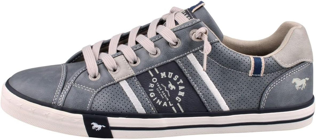 MUSTANG Herren Sneaker Schnürhalbschuh 42 EU Sky, 42 EU Sky