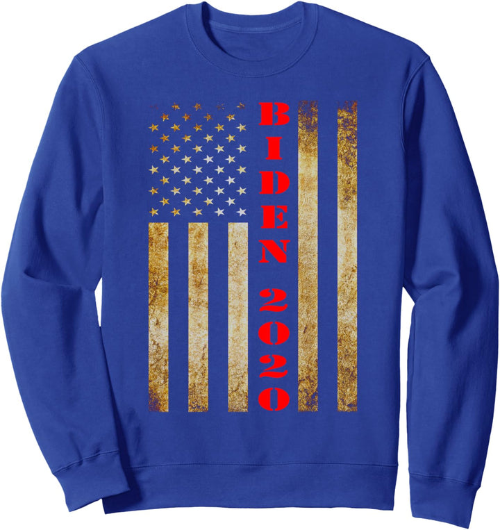 Joe Biden 2020 Democrat Liberal Retro US Flag Men Women Vote Sweatshirt