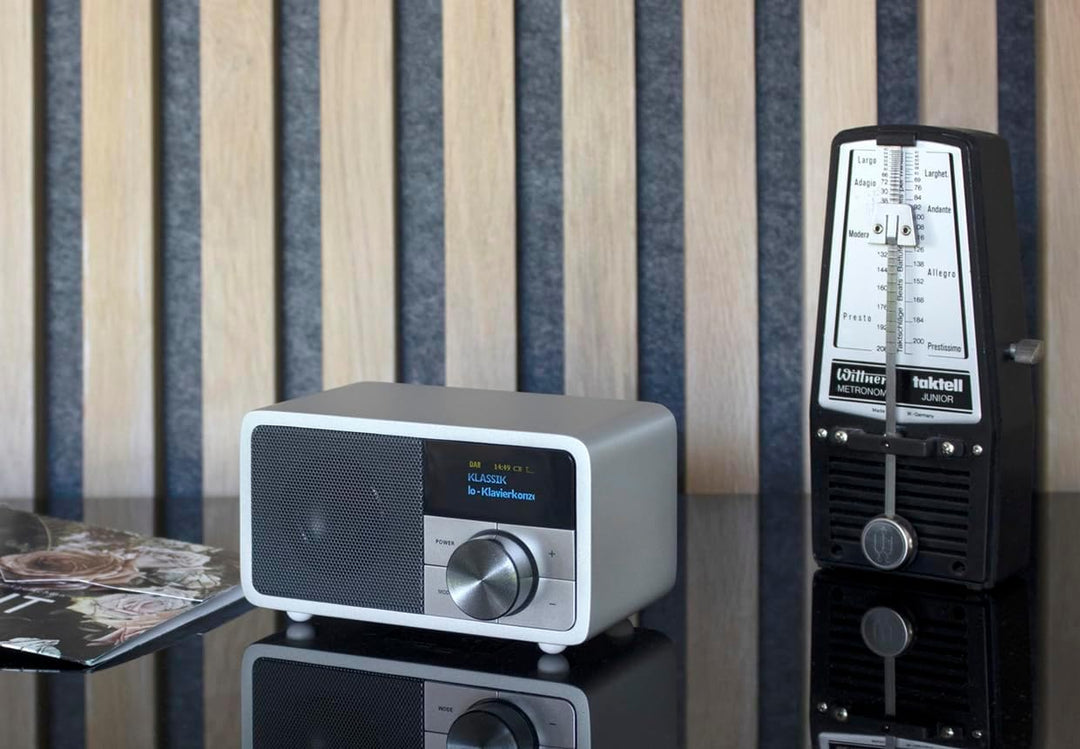 Kathrein DAB Plus Radio Mini I Digitalradio DAB+ u. UKW mit Bluetooth, Aux 3,5mm & Akku I kleines Kü