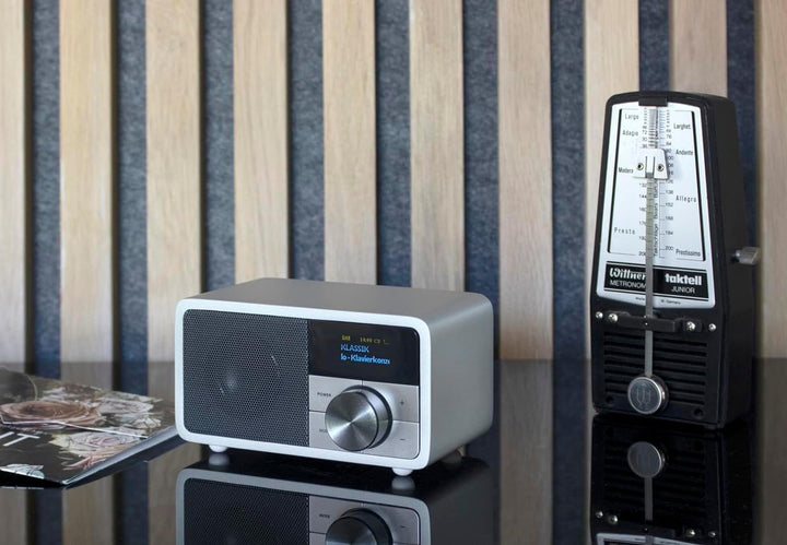Kathrein DAB Plus Radio Mini I Digitalradio DAB+ u. UKW mit Bluetooth, Aux 3,5mm & Akku I kleines Kü