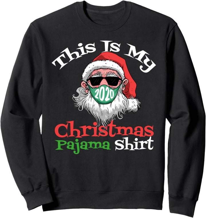 Weihnachtsmann mit Gesichtsmaske Weihnachten 2020 Sweatshirt