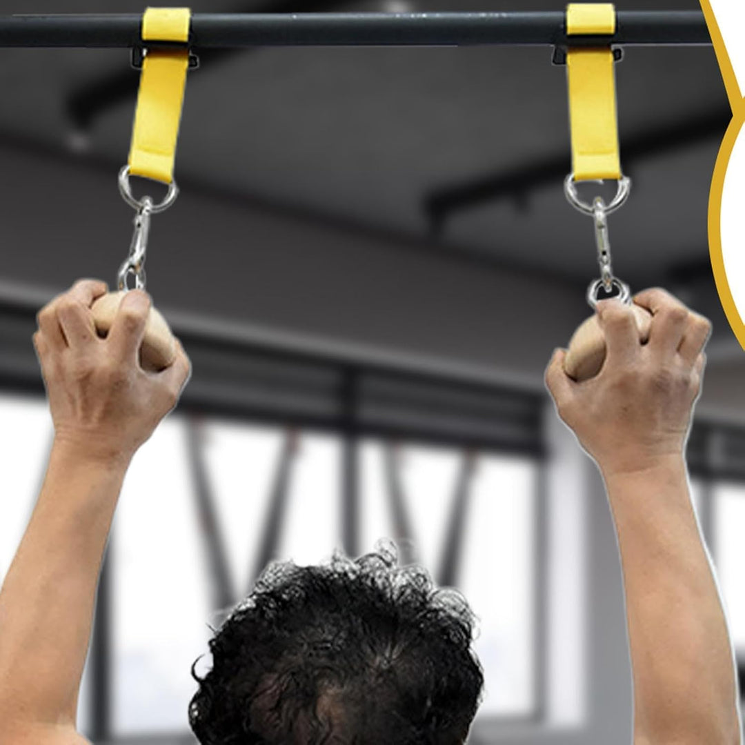 Klimmzuggriffe, Griffstärkeball Griffkrafttrainer-Übungsgerät | Mehrzweck-Trainingsaufsatz, hölzerne