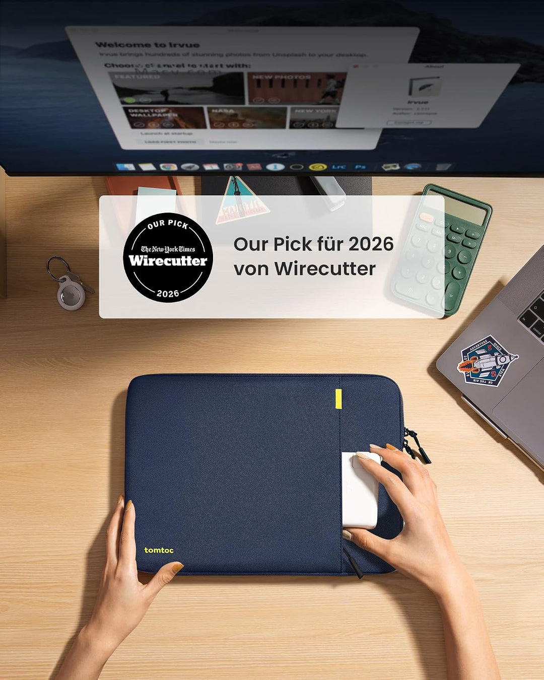 tomtoc 360° Laptop Tasche Hülle für 14-Zoll MacBook Pro M5 Pro/Max (2026), M5/M4/M3/M2/M1 A3434 A311