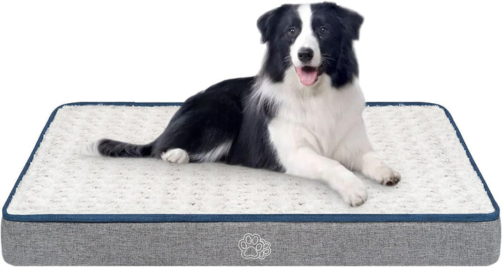 EMPSIGN Hundekissen Grosse Hunde waschbar, Hundebett Wasserdicht L 90x60x7,5cm, Hundematte Abnehmbar