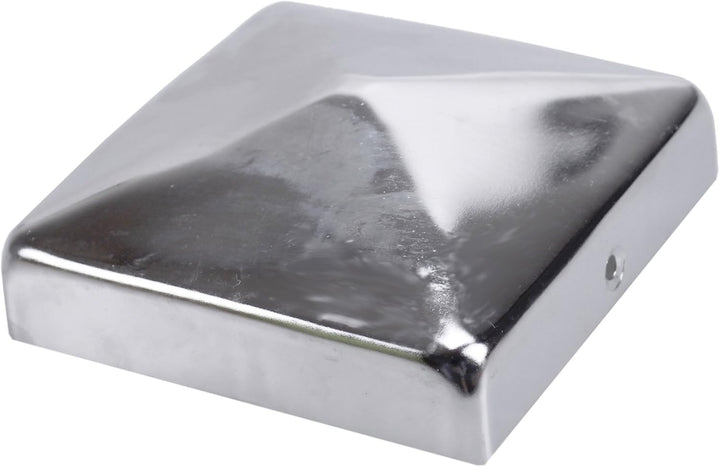 Unbekannt 5X Pfostenkappen Pyramide Edelstahl 91 x 91 mm, 5