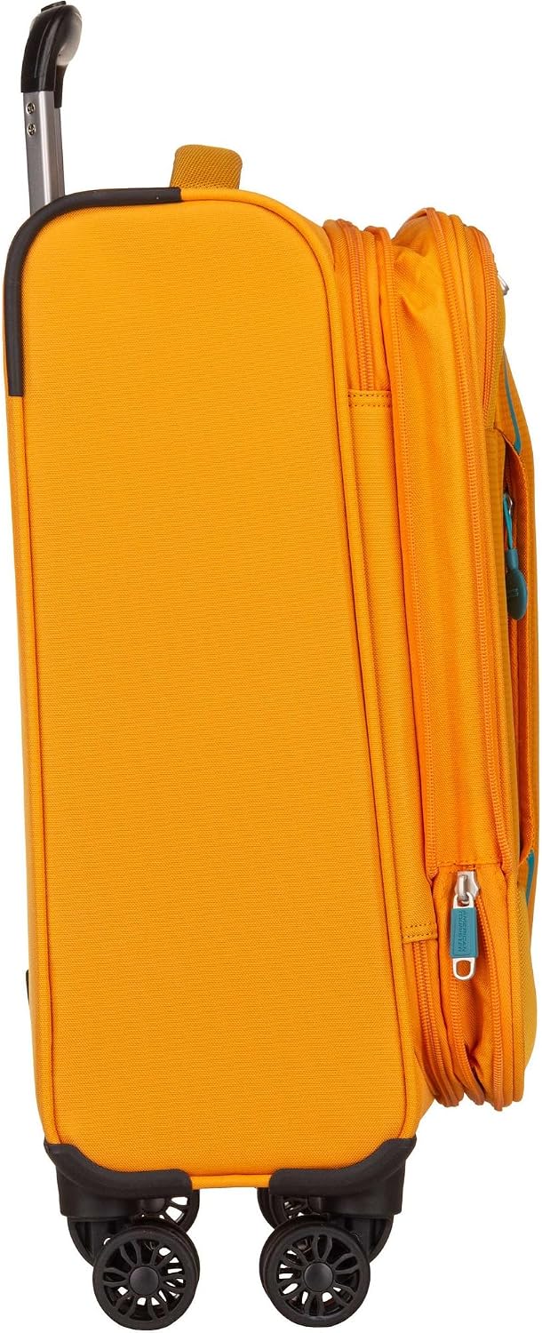 American Tourister Pulsonic - Spinner S, Erweiterbar Handgepäck, 55 cm, 40.5/43.5 L, Gelb (Sunset Ye