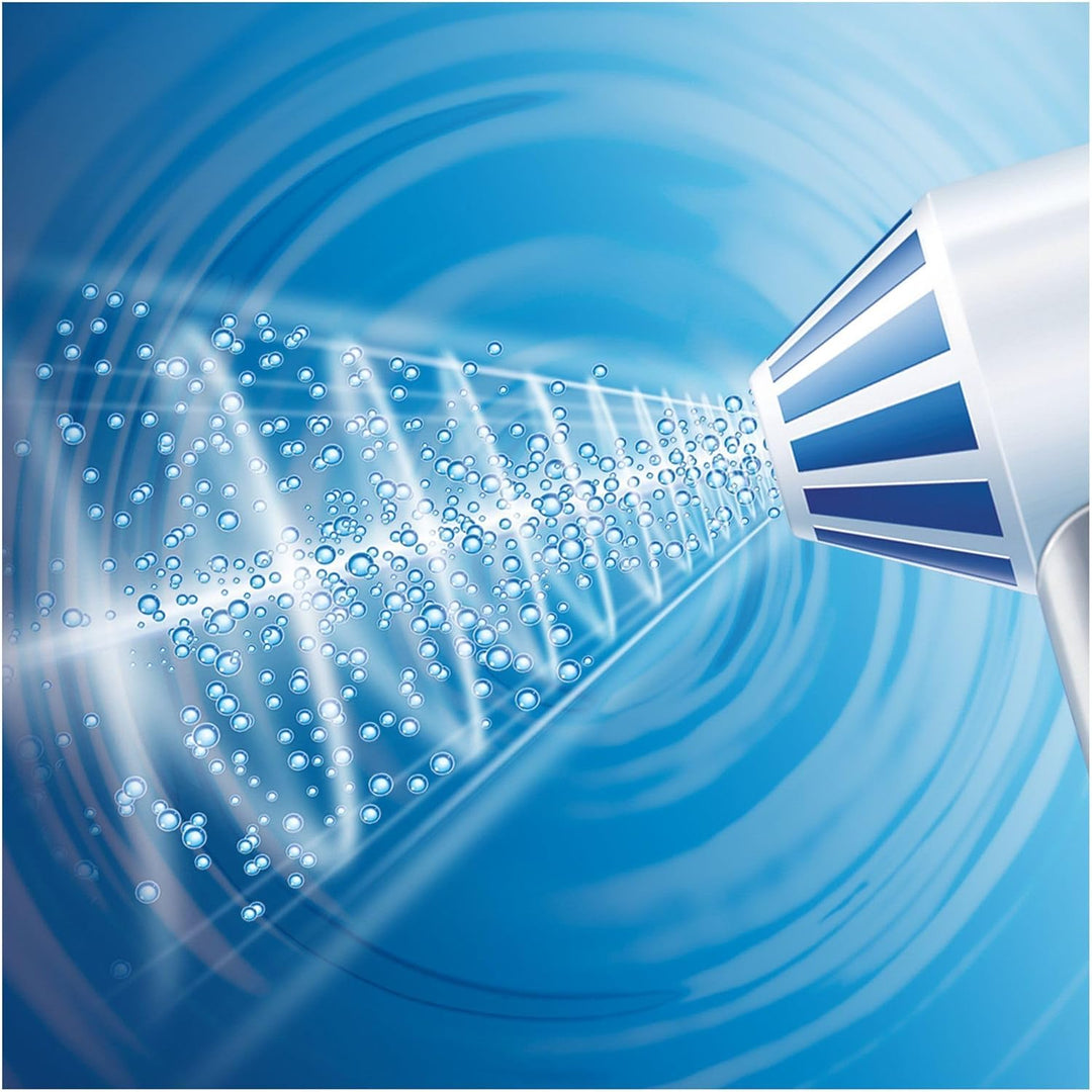 Oral-B OxyJet Reinigungssystem, mit Mikro-Luftblasen-Technologie, 4 Aufsteckdüsen, Weiss, Blau