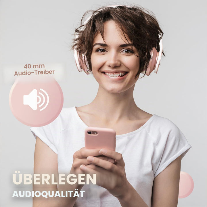 Bluetooth Kopfhörer, PowerLocus Over Ear Wireless Bluetooth Kopfhörer Faltbar Kabellose On Ear Ohrhö