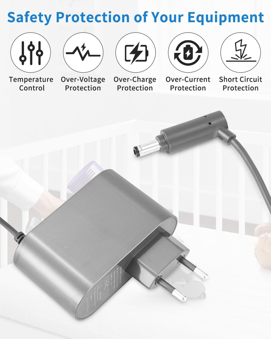 26.1V Ladekabel Ladegerät für Dyson V8 V7 V6 SV03 SV04 SV05 SV06 SV09 SV10 SV11 DC58 DC59 DC60 DC61