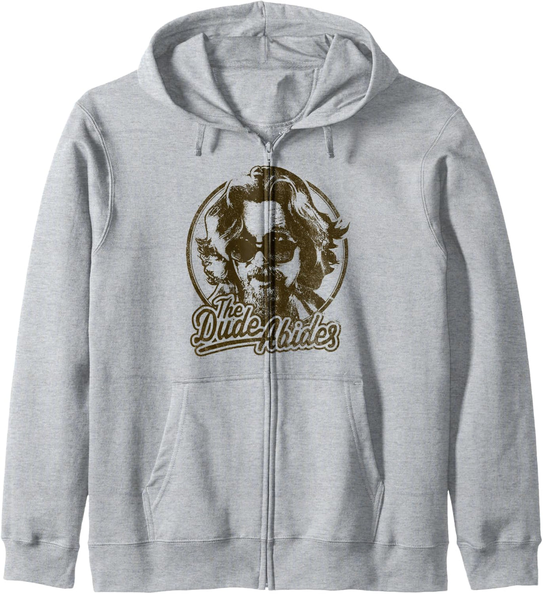 Big Lebowski The Dude Abides Negative Head Shot Portrait Kapuzenjacke